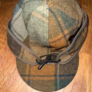 Stormy kromer baseball Plaid Wool Cap with Ear Flaps